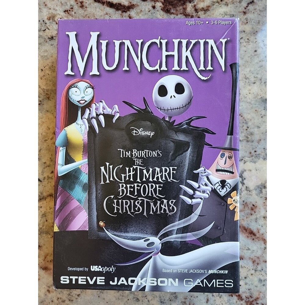 The Nightmare Before Christmas Munchkin Disney Tim Burton's Steve Jackson Games